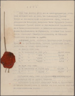 Russia - Civil War Wrangel Army: 1921, Original Document With Wax Seal Referring - Autres & Non Classés