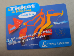 FRANCE/FRANKRIJK   TICKET 50F/ 2 PEOPLE ON MOTORBIKE    PREPAID  USED    ** 15311** - Mobicartes: Móviles/SIM)