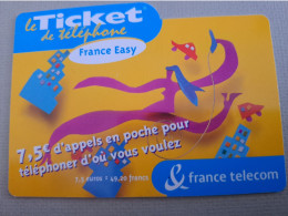 FRANCE/FRANKRIJK   TICKET 7,5 €   PREPAID  USED    ** 15312** - Nachladekarten (Handy/SIM)