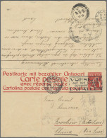 Schweiz - Ganzsachen: 1929/32 Destination CHINA: Doppelganzsachenkarte 20+20 Rp. - Stamped Stationery