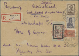 Sowjet Union: 1933/1934 USSR, Two Covers From The USSR To Germany With Two Diffe - Lettres & Documents