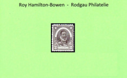 1922 Valdivia Essay, 2d Brownish Black, Lightly Hinged Mint, The Rarest Of The Perf. Colours.  Hib E54. - Unused Stamps