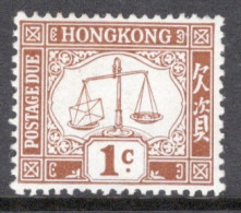 Hong Kong 1924 A Single Postage Due In Mounted Mint - Timbres-taxe