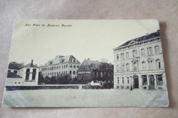 Belle Carte Ancienne, Hal,place Du Nouveau Marché,1912,école Sainte-Marie - Halle