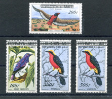 RC 25754 MALI COTE 55€ PA N°  5 / 8 SÉRIE OISEAUX POSTE AERIENNE SURCHARGÉE RÉPUBLIQUE DU MALI NEUF * MH TB - Mali (1959-...)