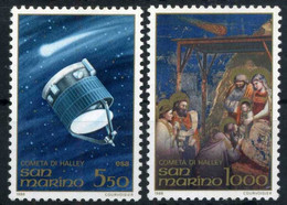 1986 SAN MARINO SET MNH ** Cometa Di Halley - Unused Stamps