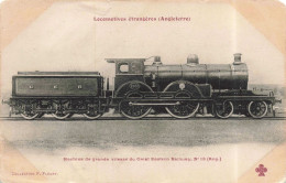 PHOTOGRAPHIE - Locomotive Etrangères - Machine De Grande Vitesse Du Great Eastern Railway - Carte Postale Ancienne - Photographs