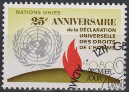 1973 UNO Genf ° Mi:NT-GE 36, Yt:NT-GE 36, Zum:NT-GE 36, Menschenrechte, Flamme Der Freiheit - Used Stamps