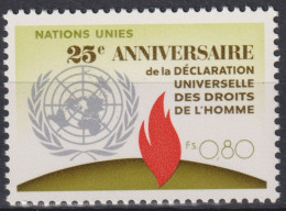 1973 UNO Genf ** Mi:NT-GE 36, Yt:NT-GE 36, Zum:NT-GE 36, Menschenrechte, Flamme Der Freiheit - Nuevos