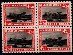 BELGIAN- CONGO 1937 TOURISM BLOCK OF 4 MI No 170 MNH VF!! - Ungebraucht