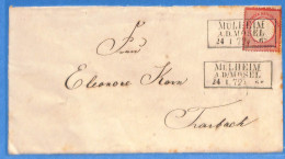 Allemagne Reich 1872 Lettre De Mulheim (G23007) - Briefe U. Dokumente