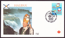 Canada, Enveloppe Avec Cachet Commémoratif " Visite Du Pape Jean-Paul II à Halifax " 14 Septembre 1984 - Commemorativi