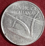 Errore Di Conio 10 Lire 1982 Repubblica Italiana - Abarten Und Kuriositäten