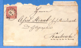 Allemagne Reich 1872 Lettre De Rastatt (G23012) - Briefe U. Dokumente