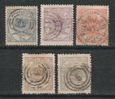 Dänemark 1864- Katalog Nr. 11-15 Gestempelt-top Erhaltung. - Used Stamps