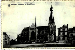 WALCOURT « Basilique Et Grand’place »- Ed. Café De La Grand’place à Walcourt (1956) - Walcourt