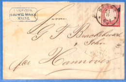 Allemagne Reich 1873 Lettre De Mainz (G23024) - Storia Postale