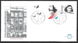 PAYS-BAS. N°1129-30 Sur Enveloppe 1er Jour (FDC) De 1980. Anne Frank/Etoile De David. - Judaika, Judentum