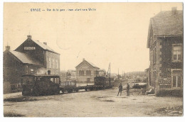 GRAIDE  --  Vue De La Gare - Tram Allant Vers Wellin ( TRÈS RARE ) 2 SCANS  - Bièvre