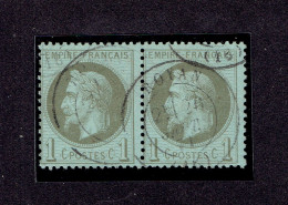 PAIRE N°25 OB TTB - 1863-1870 Napoléon III Lauré