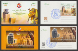 Egypt - 2023 - 2 Cards - Commemorating The Commissioning Of The PAPU Tower - Tanzania - Archéologie