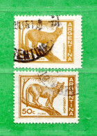 (Us.7)  Argentina - ° 1959 - PUMA, Yvert  603A. 2 Misure Differenti. Usati. - Neufs