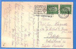 Allemagne Reich 1929 Carte Postale De Leipzig (G23066) - Cartas & Documentos