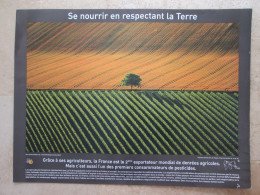 AFFICHE POSTER SCOLAIRE PHOTO YANN ARTHUS-BERTRAND 58 X 78 Cm Se Nourrir En Respectant La Terre - Zeitgenössische Kunst