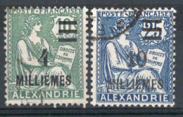 ALEXANDRIE Timbres-poste N°66 & 70  Oblitérés TB Cote : 4.00 € - Usados