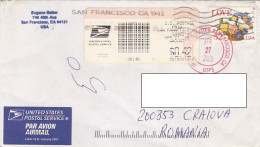 LOVE, ROSES, TURTLEDOVES, STAMP ON COVER, 2009, USA - Cartas & Documentos