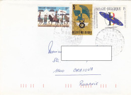 BLOOD OF CHRIST PROCESSION, MARS AND MERCURY, EUROPEAN UNION, STAMPS ON COVER, 1993, BELGIUM - Briefe U. Dokumente