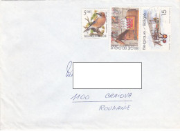 BIRD, TOURISM- DENDERMONDE, SPAD XIII PLANE, STAMPS ON COVER, 1994, BELGIUM - Briefe U. Dokumente