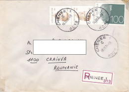KING BAUDOUIN, STAMPS ON REGISTERED COVER, 1994, BELGIUM - Lettres & Documents
