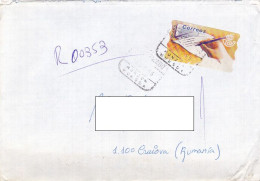 AMOUNT 172 MACHINE OVERPRINTED STAMP ON REGISTERED COVER, 1995, SPAIN - Gebraucht