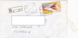 AMOUNT 210 MACHINE OVERPRINTED, STAMP ON REGISTERED COVER, 1996, SPAIN - Usati