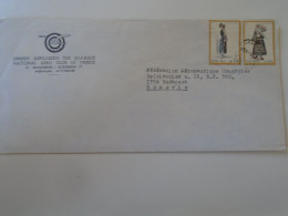 D198184  Greece  Cover 1974 National Aero Club Of Greece     - Sent To Hungary - Covers & Documents