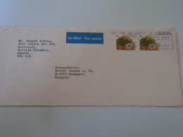 D198186 Canada  Airmail Cover 1994 - Fruitvale British Calumbia      - Sent To Hungary - Briefe U. Dokumente