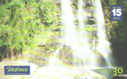 Brazil:Brasil:Used Phonecard, Telefonica, 30 Units, Garcia II Waterfall, 2001 - Landscapes