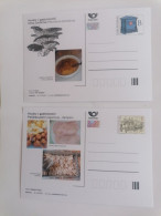 Czech Republic 2023 - Mushrooms In Gastronomy, Set Of 2 Special Postal Statione1ry, MNH - Alimentation