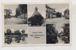 4459 UELSEN - NEUENHAUS, Hauptstrasse, Ev. Kirche, Badeanstalt, Oelwall, Marktplatz, 1960 - Bad Bentheim