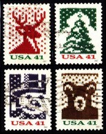 Etats-Unis / United States (Scott No.4207-10 - Noël / 2007 / Christmas) (o) P4 - Gebruikt
