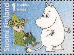 Finland Finnland Finlande 2004 Moomins Tove Jansson Stamp In Velvet Paper Mint - Unused Stamps