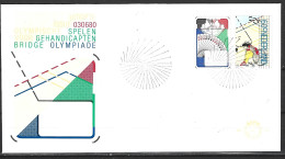 PAYS-BAS. N°1135-7 De 1980 Sur Enveloppe 1er Jour. Bridge. - Sin Clasificación