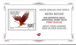 South Africa - 1997 6th Definitive R20 Addtional Value Fish Eagle IMPERF MEDIA RELEASE (**) # SG 917 - Aigles & Rapaces Diurnes