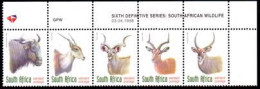 South Africa - 1998 Redrawn 6th Definitive SPR Antelopes PAPER TRIAL Control Diamond Paper (**) - Ungebraucht