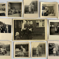 Lot Of 12 WW2 German Photos Luftwaffe Sergeant With Family And Soldiers Original Allemand Photos - 1939-45