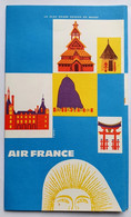 Pochette Cartonnée AIR FRANCE Années 1950-60 - Pubblicità