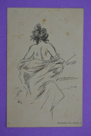 CPA Carte Postale - Henri BOUTET - Déshabillés - Femme De Dos - Série 2 - Dos Vierge Format Carte - Boutet