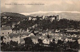 Espagne - GRANADA -  Vista General De Al Alhambra Y Sierra Nevada - Granada