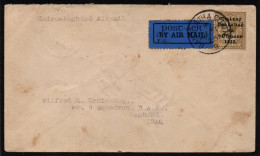 1923 Airmail Cover From Dublin To Baghdad With 1/- Thom "wide" Single-franking, Sent Via Cairo.  Read On .... - Luchtpost